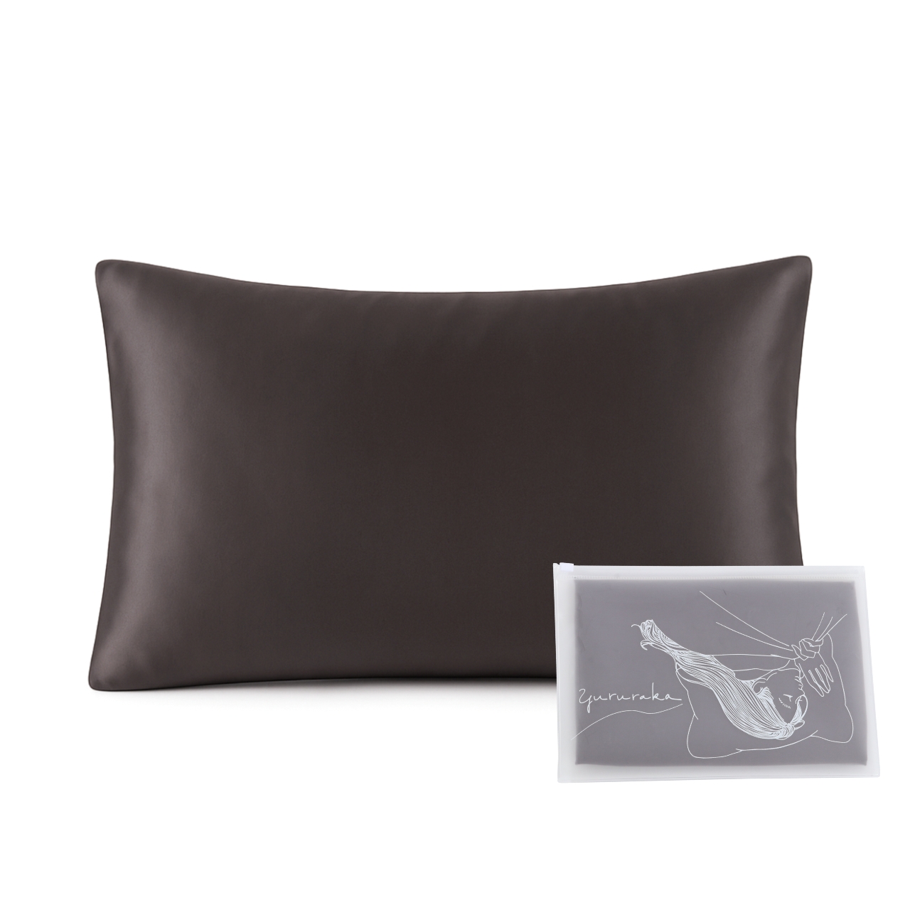 Yururaka 枕カバー 〜肌も髪も整う、やさしい眠り〜　ロイヤルココア